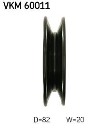 rolka kierunkowa / prowadząca, pasek klinowy SKF VKM60011