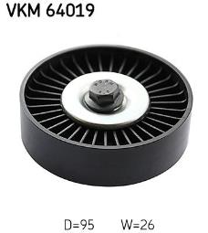 rolka kierunkowa / prowadząca, pasek klinowy zębaty SKF VKM64019