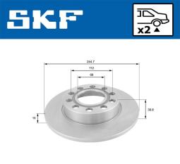 Tarcza hamulcowa SKF VKBD90234S2
