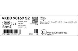 Tarcza hamulcowa SKF VKBD90169S2