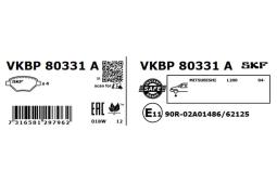 Zestaw klocków hamulcowych, hamulce tarczowe SKF VKBP80331A