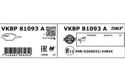 Zestaw klocków hamulcowych, hamulce tarczowe SKF VKBP81093A