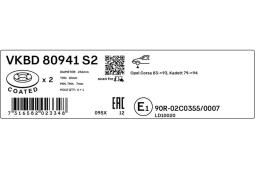 Tarcza hamulcowa SKF VKBD80941S2