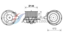 Wentylator wewnętrzny Highway Automotive 53033002