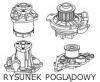 Pompa wody, chłodzenie silnika Hutchinson WP383