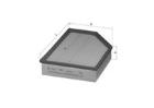 Filtr powietrza MAHLE LX 1019