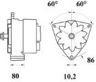 Filtr powietrza MAHLE LX 1288