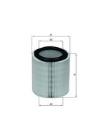Filtr powietrza KNECHT LX 496